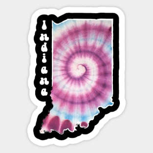 Indiana Tie Dye Sticker